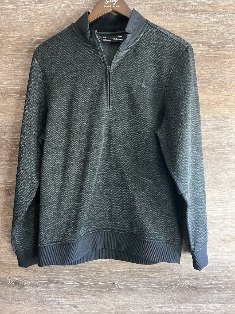Under Armour UA Storm Coldgear Shirt Mens Medium Golf 1/4 Water Resistant